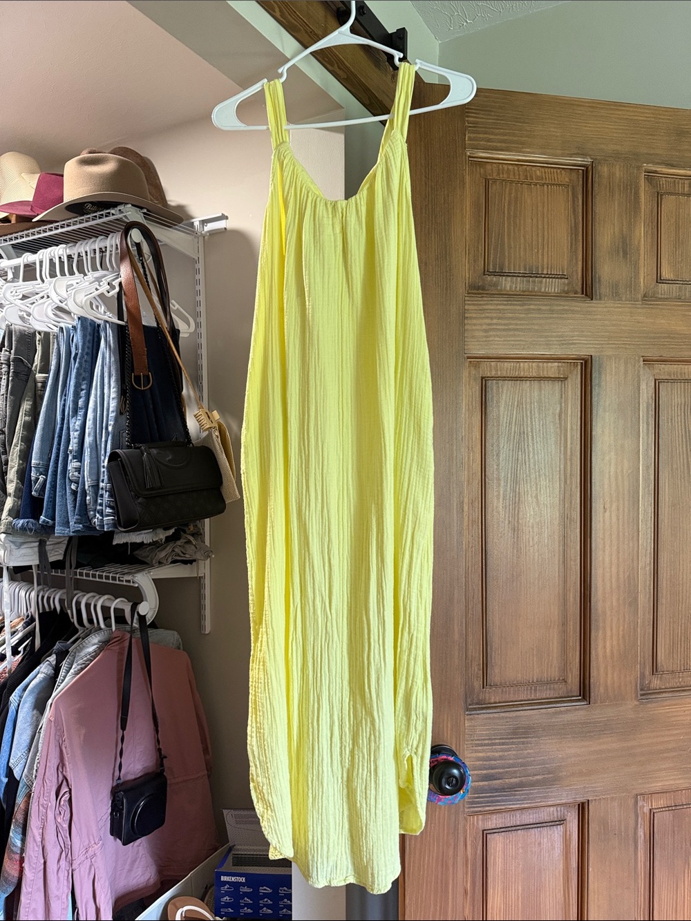 NWOT Old Navy Sunny Yellow Maxi Slip Dress